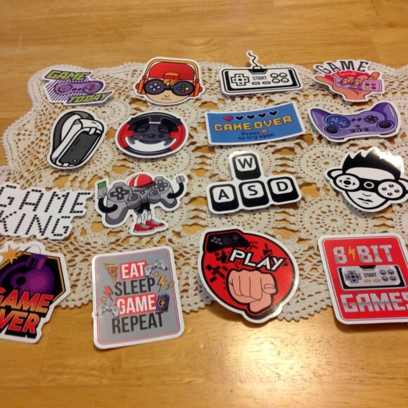 Video Gamer stickers for tablets, laptop, lockers, crafts, scrapbookng - Picture 1 of 7